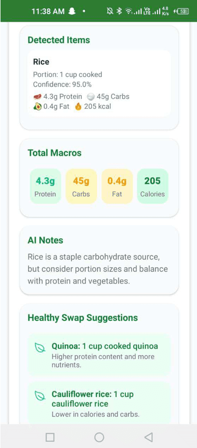 Nutrivida nutrition, culturally aware. — screenshot 2